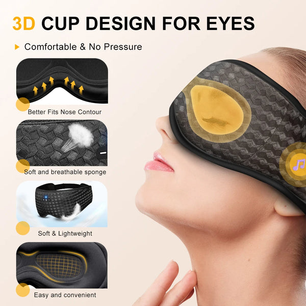 SmartSleep Bluetooth Sleep Mask Comfort View